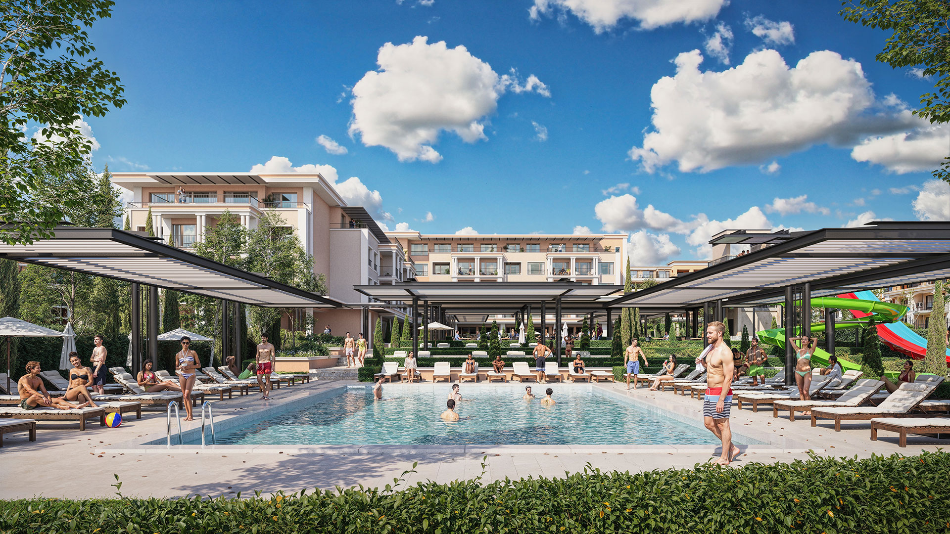 Wizualizacja architektury i otoczenia Premier Deluxe